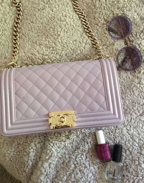 lilac chanel boy bag|chanel bags for boys.